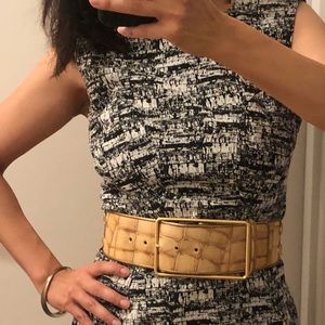 3.1 Phillip Lim Croc Embossed Gold Belt